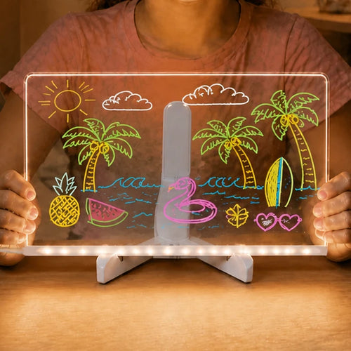 Led Light Up Drawing Board Illuminated Kids Educational Art Tool  | By Little Lights Drawing Boards